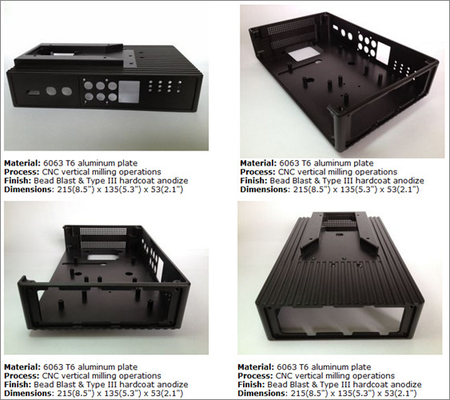 Pièces en aluminium de anodisation de précision de commande numérique par ordinateur 6061 pièces de structure de cavité de filtre