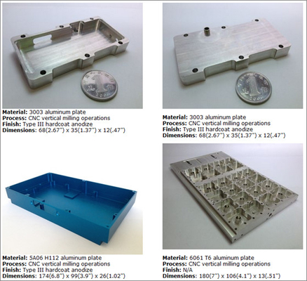 Pièces en aluminium usinées faites sur commande ISO9001 de précision de commande numérique par ordinateur de l'alliage 3003