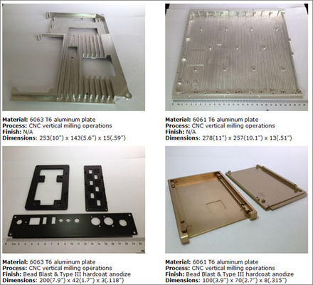 Pièces en aluminium usinées faites sur commande ISO9001 de précision de commande numérique par ordinateur de l'alliage 3003