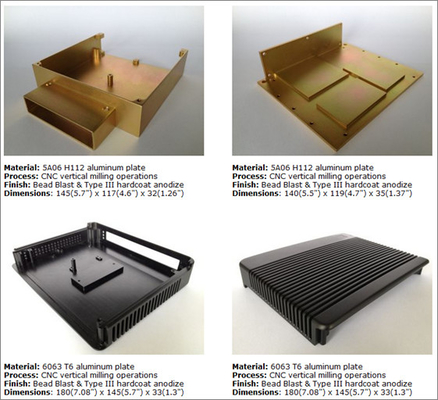 Pièces en aluminium de anodisation de précision de commande numérique par ordinateur 6061 pièces de structure de cavité de filtre